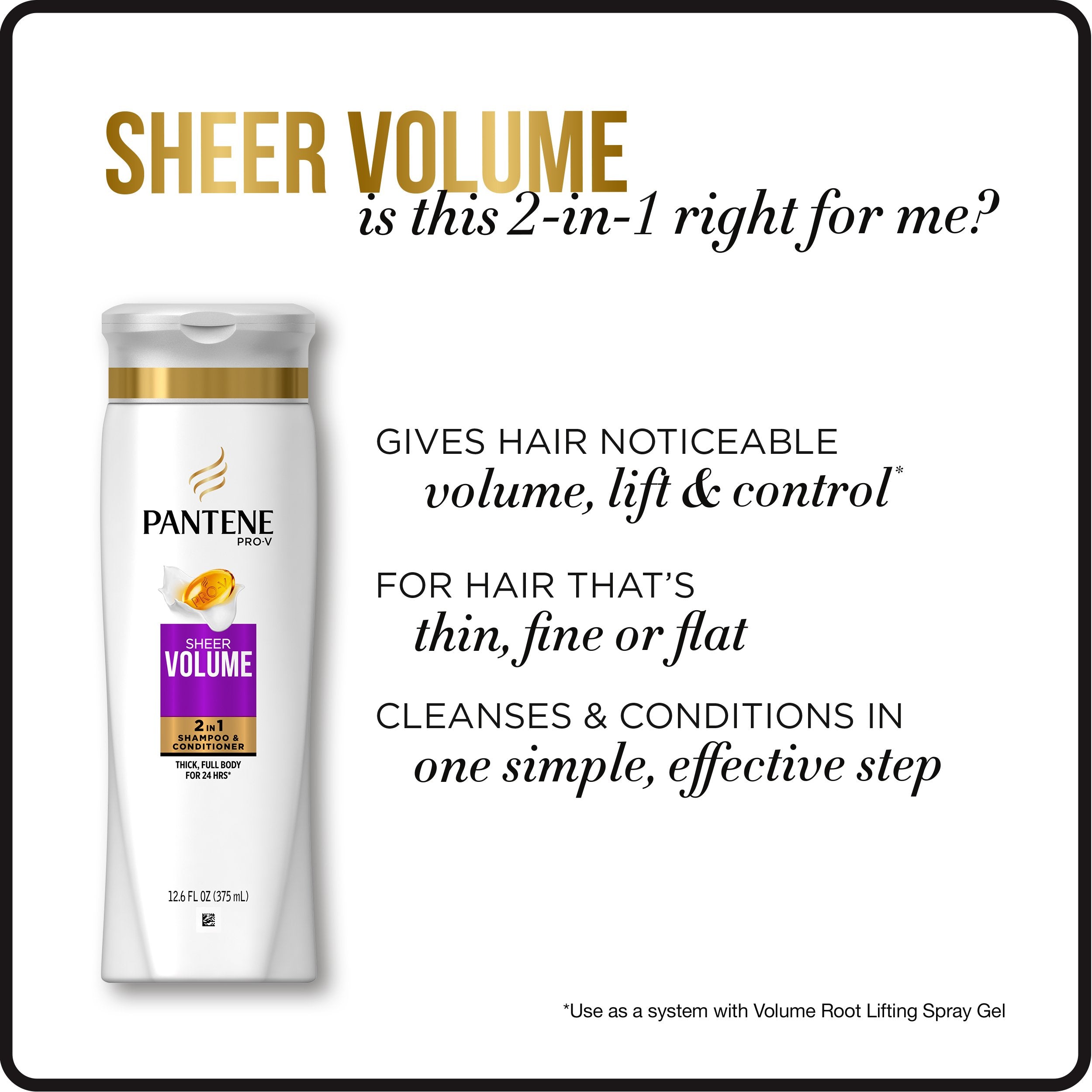 Pantene texture on hand showing lightweight micro-moisturizers