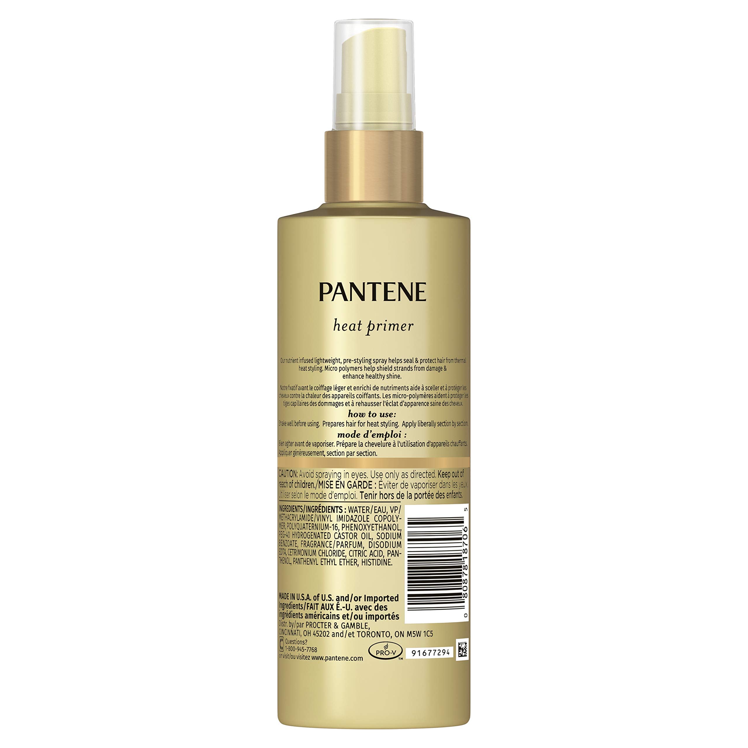 Pantene Pro-V mist spraying evenly for even thermal coverage