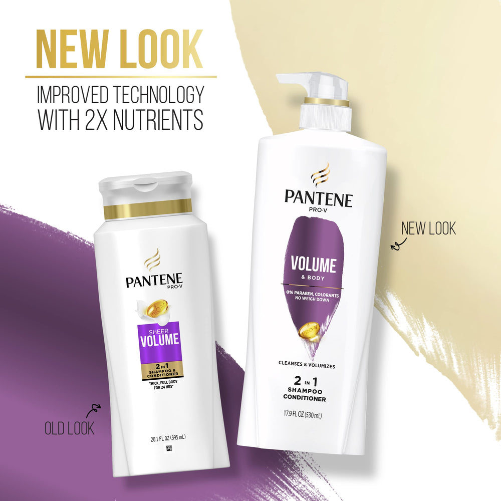 Styled hair after using Pantene showing added volume and natural bounce