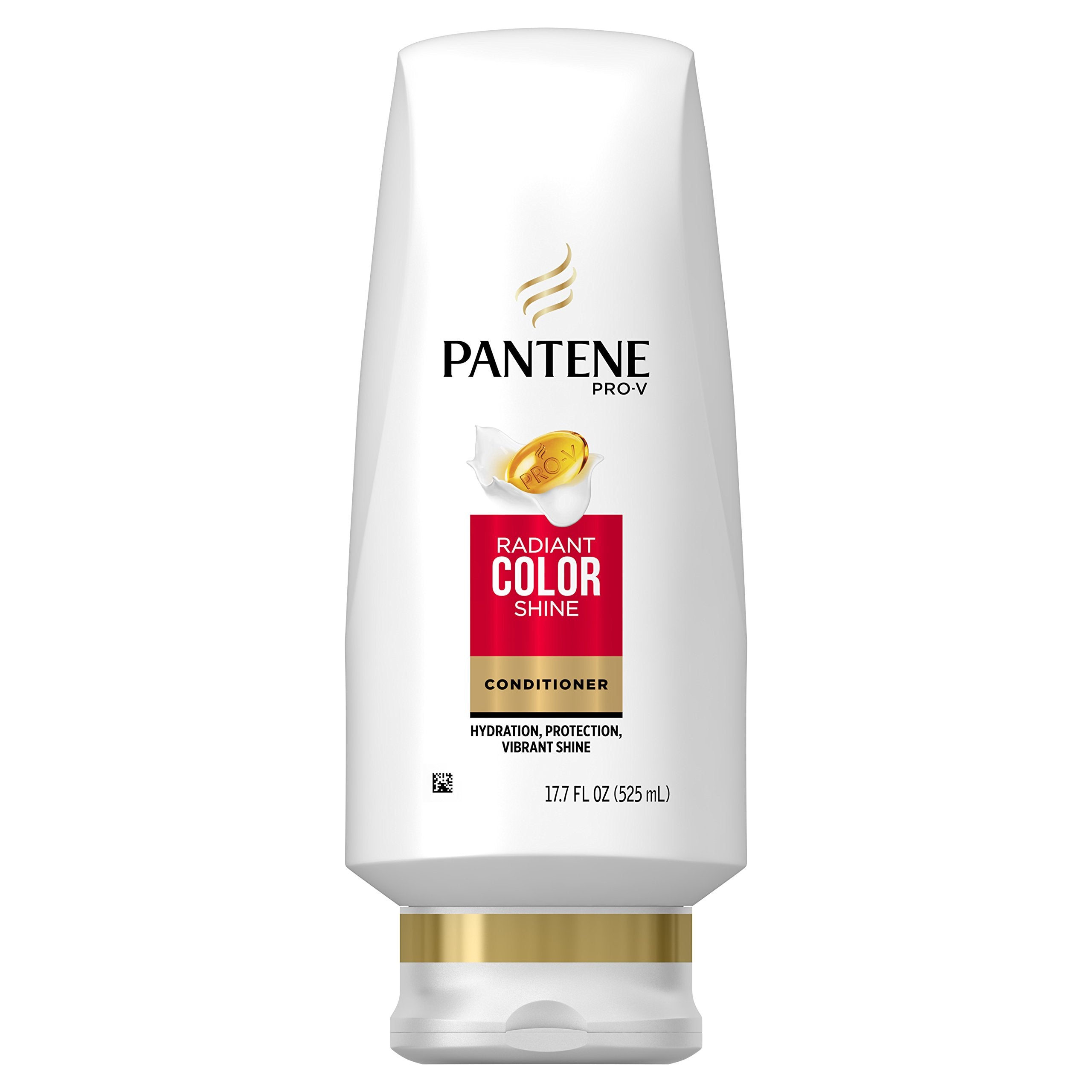 Pantene Radiant Color Shine front packaging shows vibrant bottle and benefits