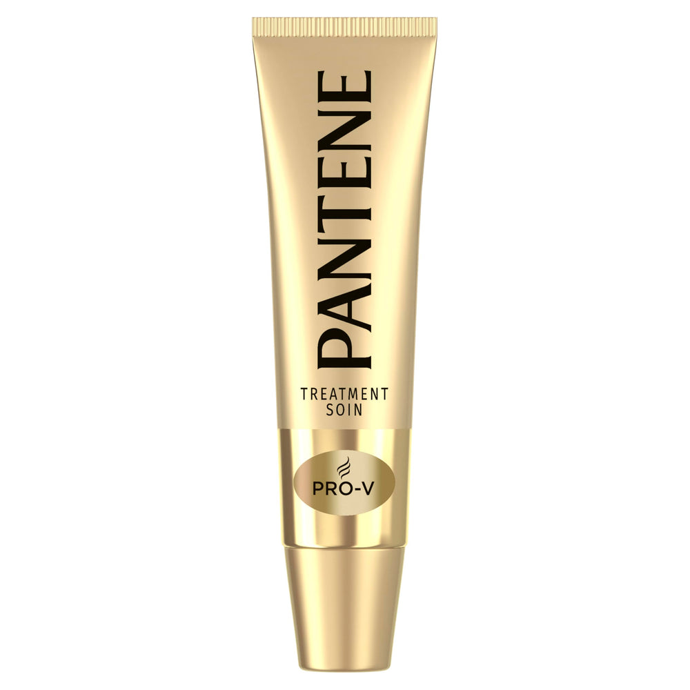 Retail shelf display of Pantene two-pack illustrating value and long-lasting supply