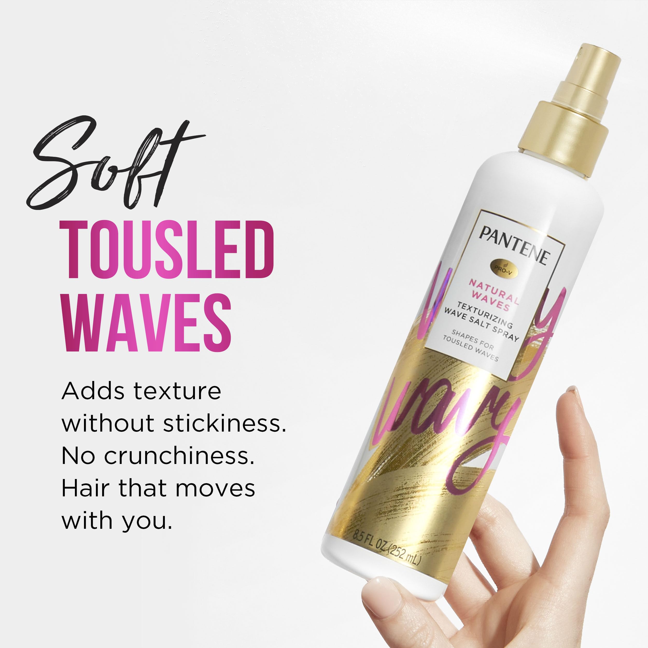 Pantene close-up nozzle highlights precise spray and effortless application