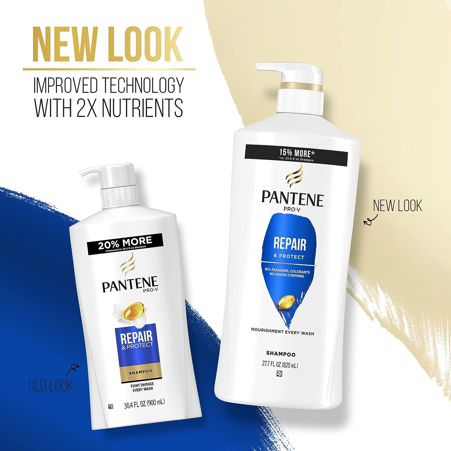 Applying Pantene Rescue Shot in hand for intensive targeted treatment