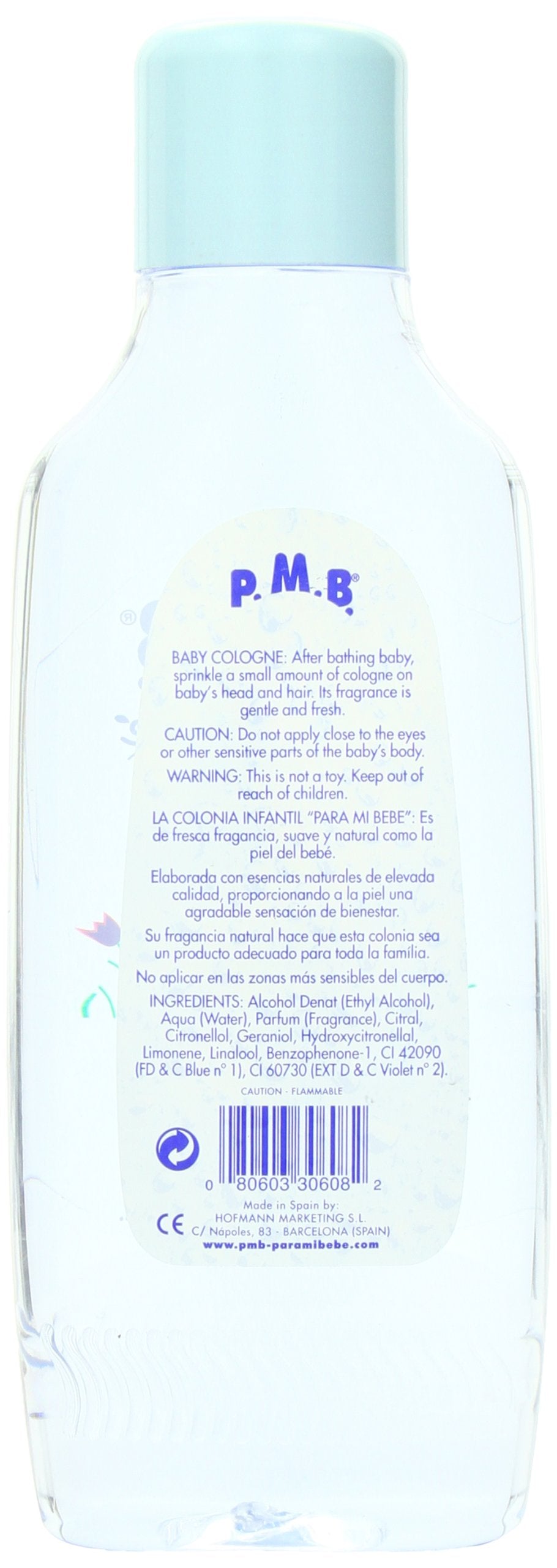 Para Mi Bebe label close-up highlighting hypoallergenic and dermatologist-tested benefit