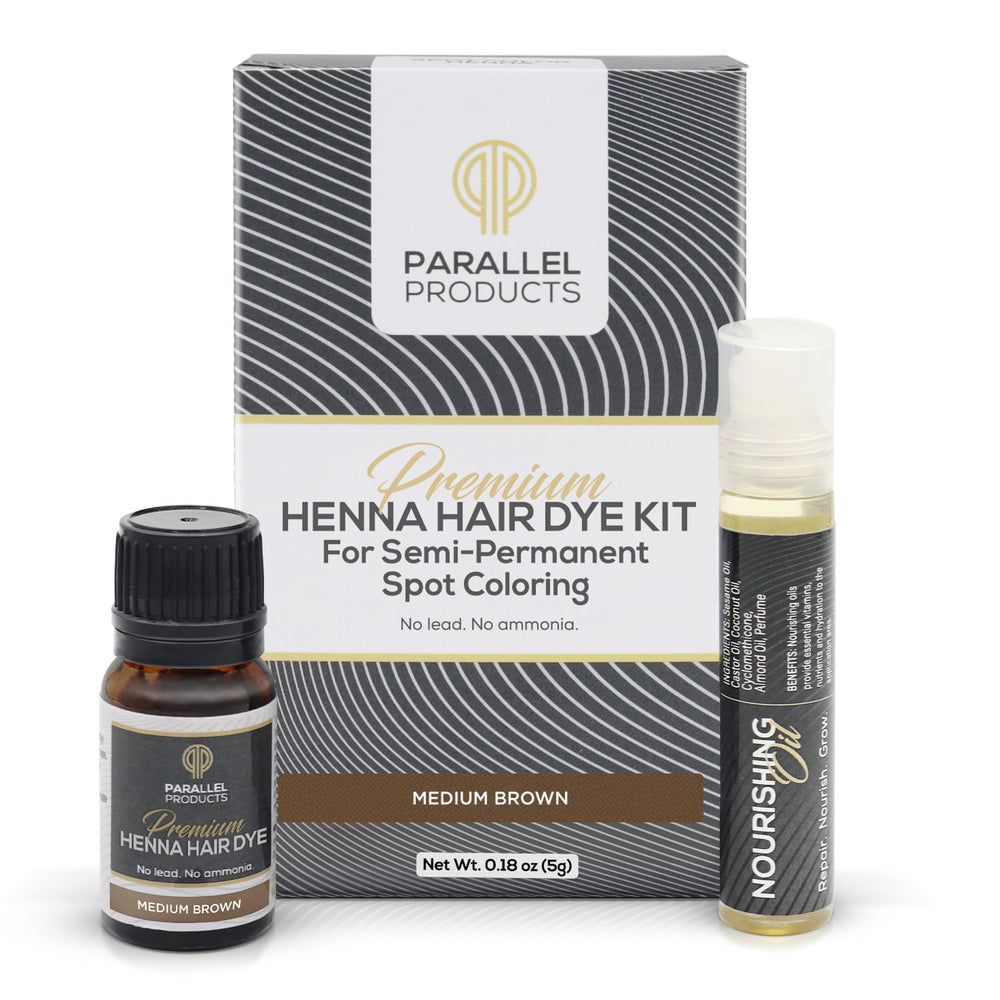 PARALLEL PRODUCTS before and after root touch-up, visible blending and natural result benefit