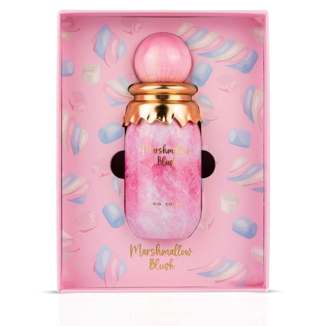 Paris Corner fragrance spray action captured mid-spray showing fine mist benefit