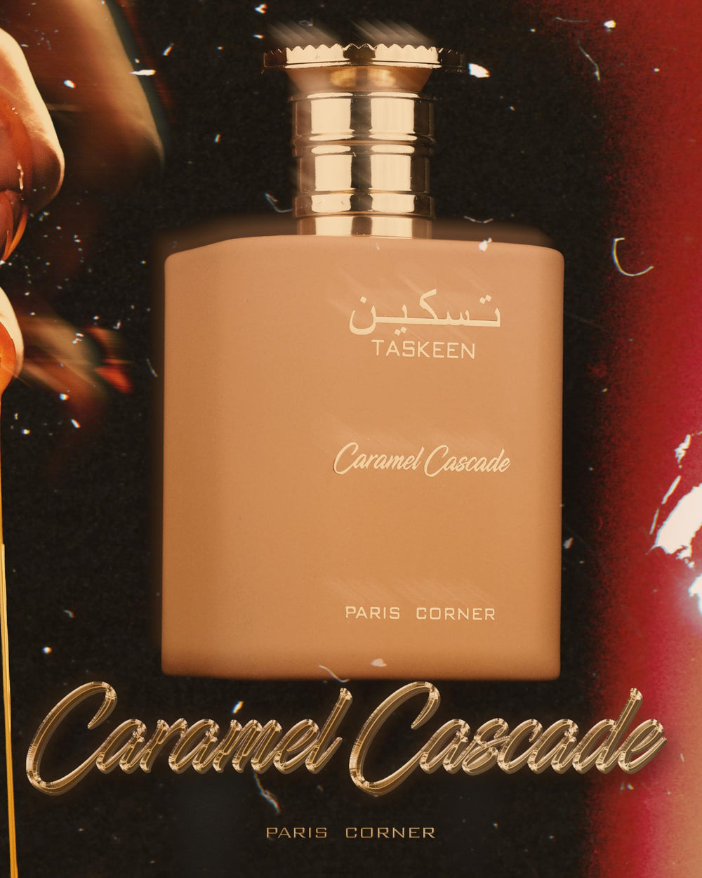 Paris Corner 100ml bottle beside ruler for clear size comparison