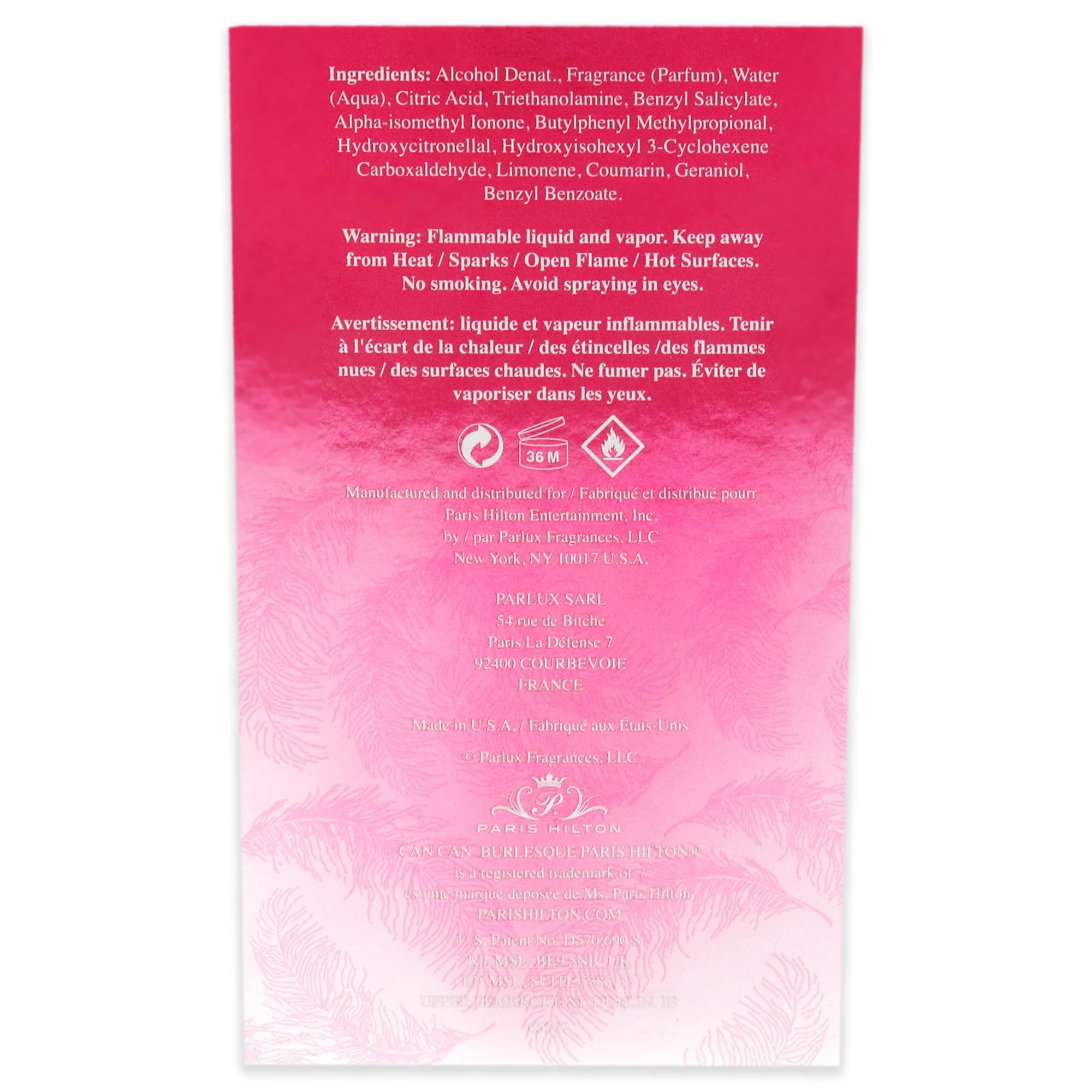 Paris Hilton Can Can Burlesque packaged box ready for gifting with stylish presentation