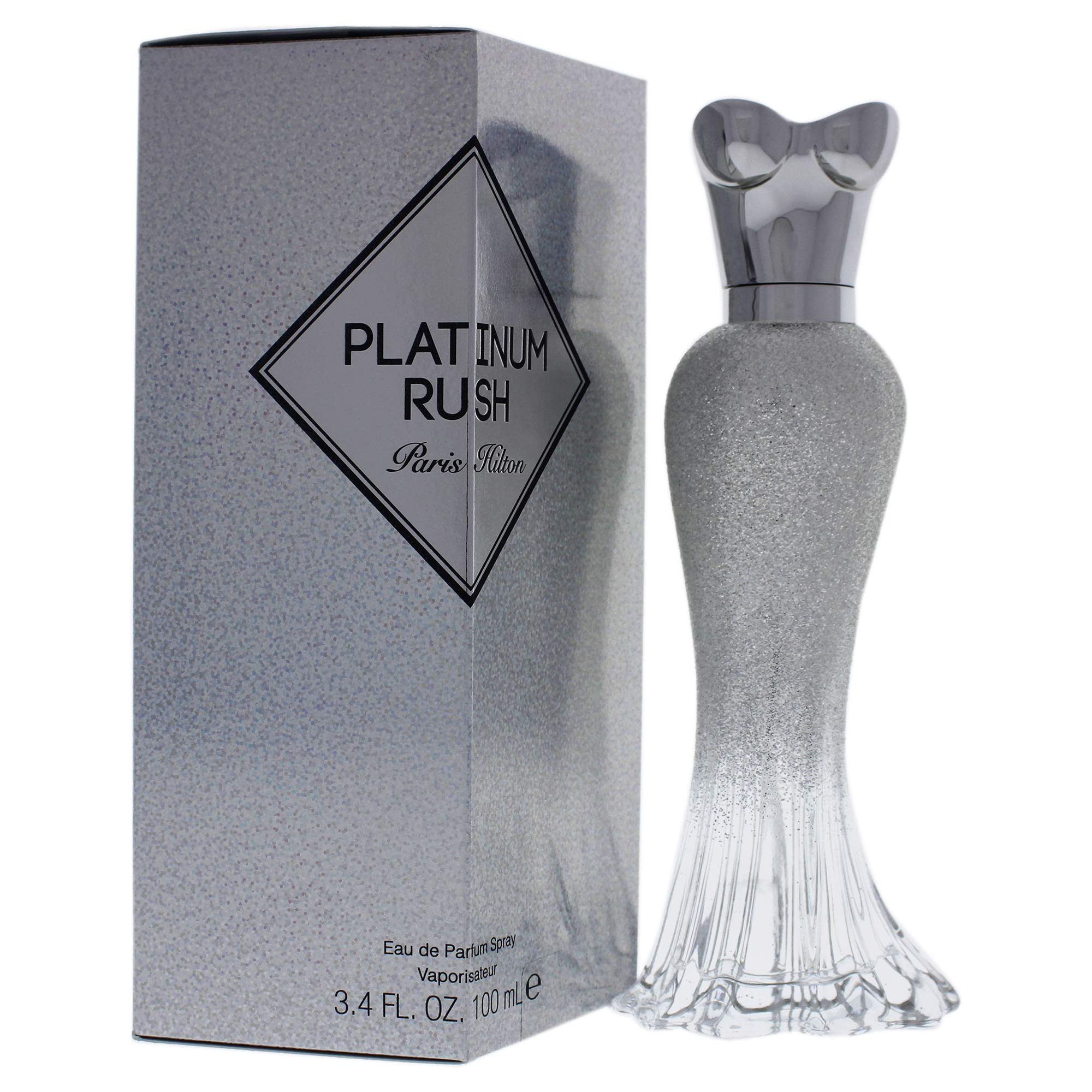 Paris Hilton mist in air demonstrating even spray and fresh application