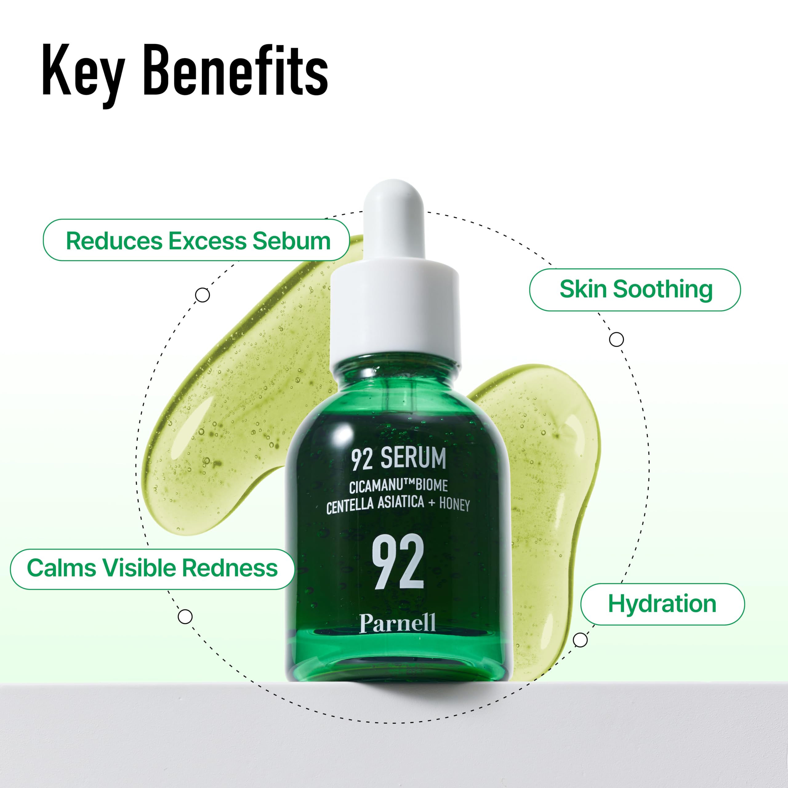 Parnell serum in nighttime bathroom routine promoting overnight recovery