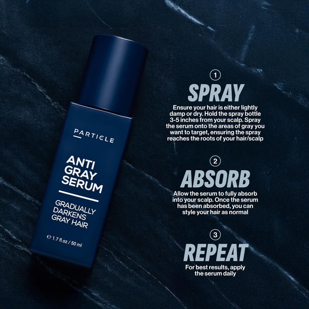 Particle scalp close-up demonstrating easy root application and scalp comfort