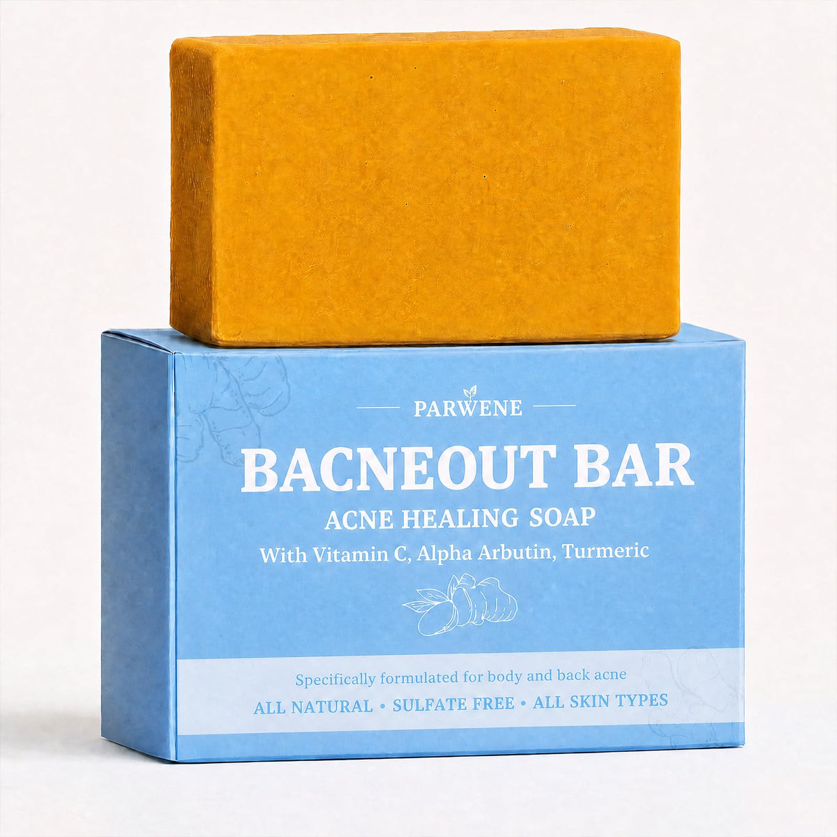 PARWENE BacneOut front packaging showing product and benefits