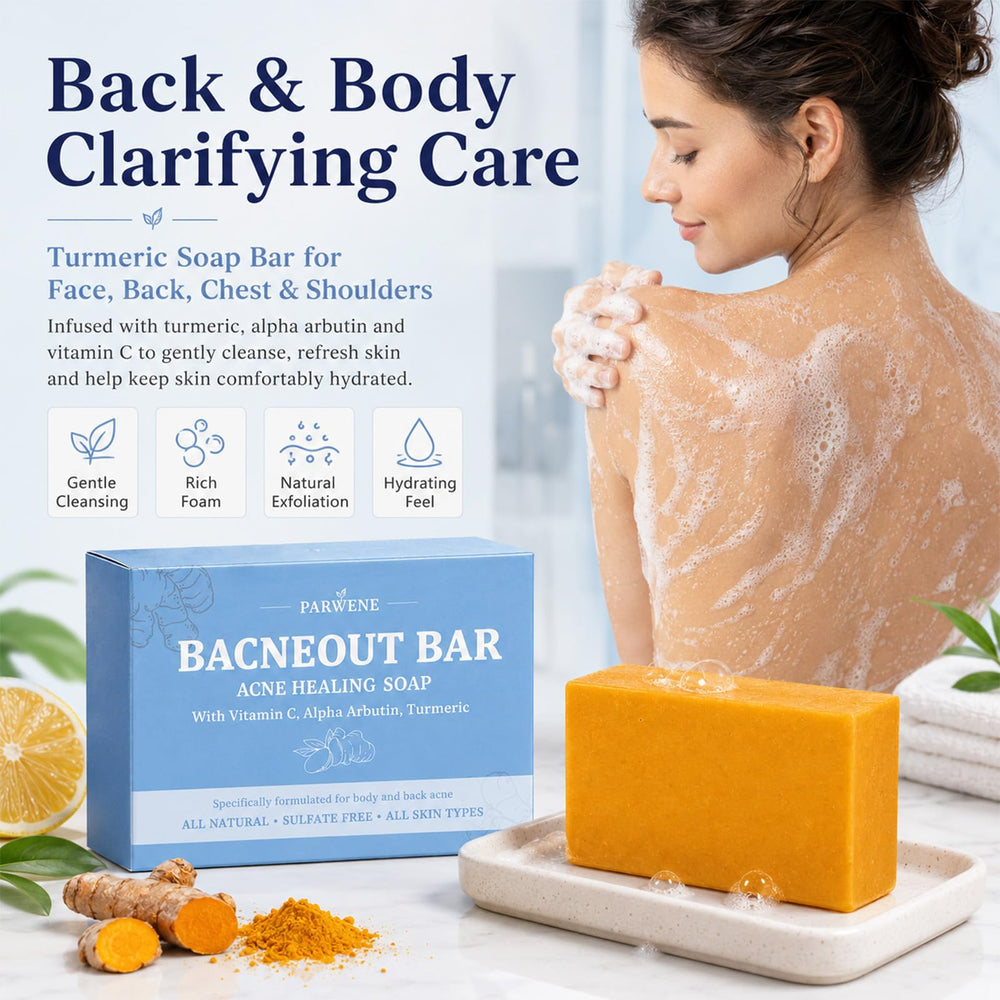PARWENE BacneOut close-up texture highlighting gentle exfoliation