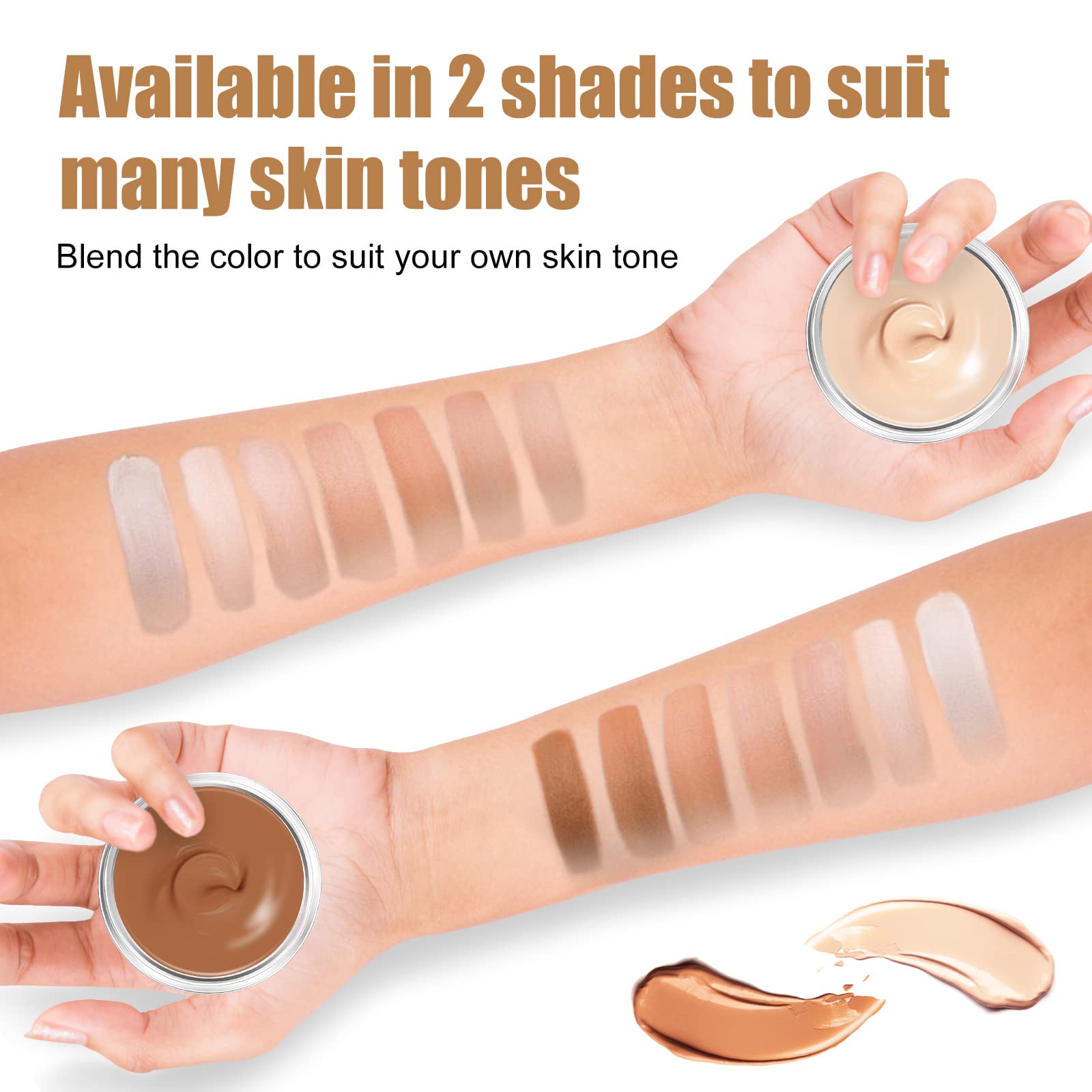 Pasobass application brush with mixing palette illustrating precise color customization