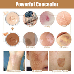 Pasobass close-up of concealer blended on arm hiding tattoo for natural-looking finish