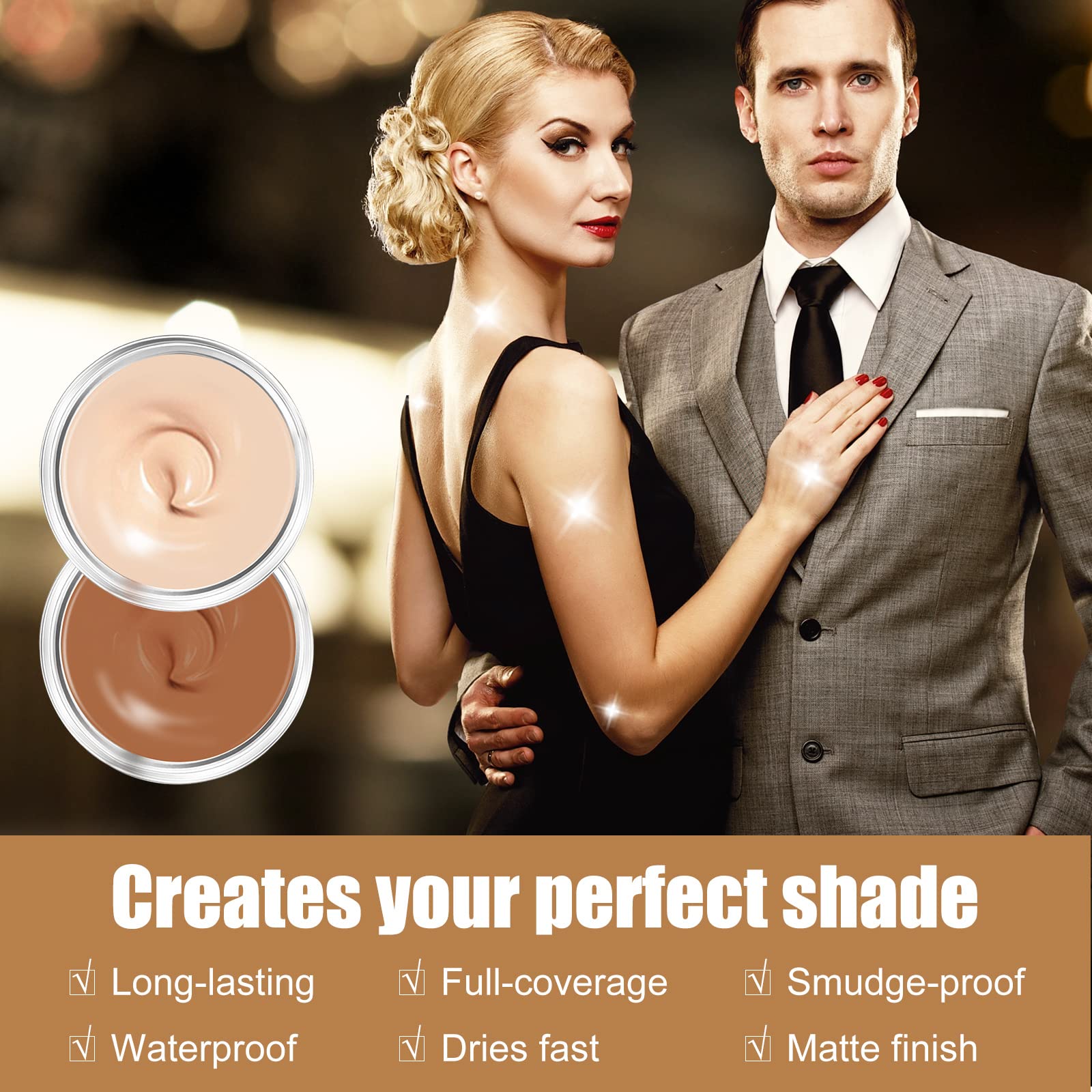 Pasobass open palette and creamy concealer texture demonstrating blendable, buildable coverage