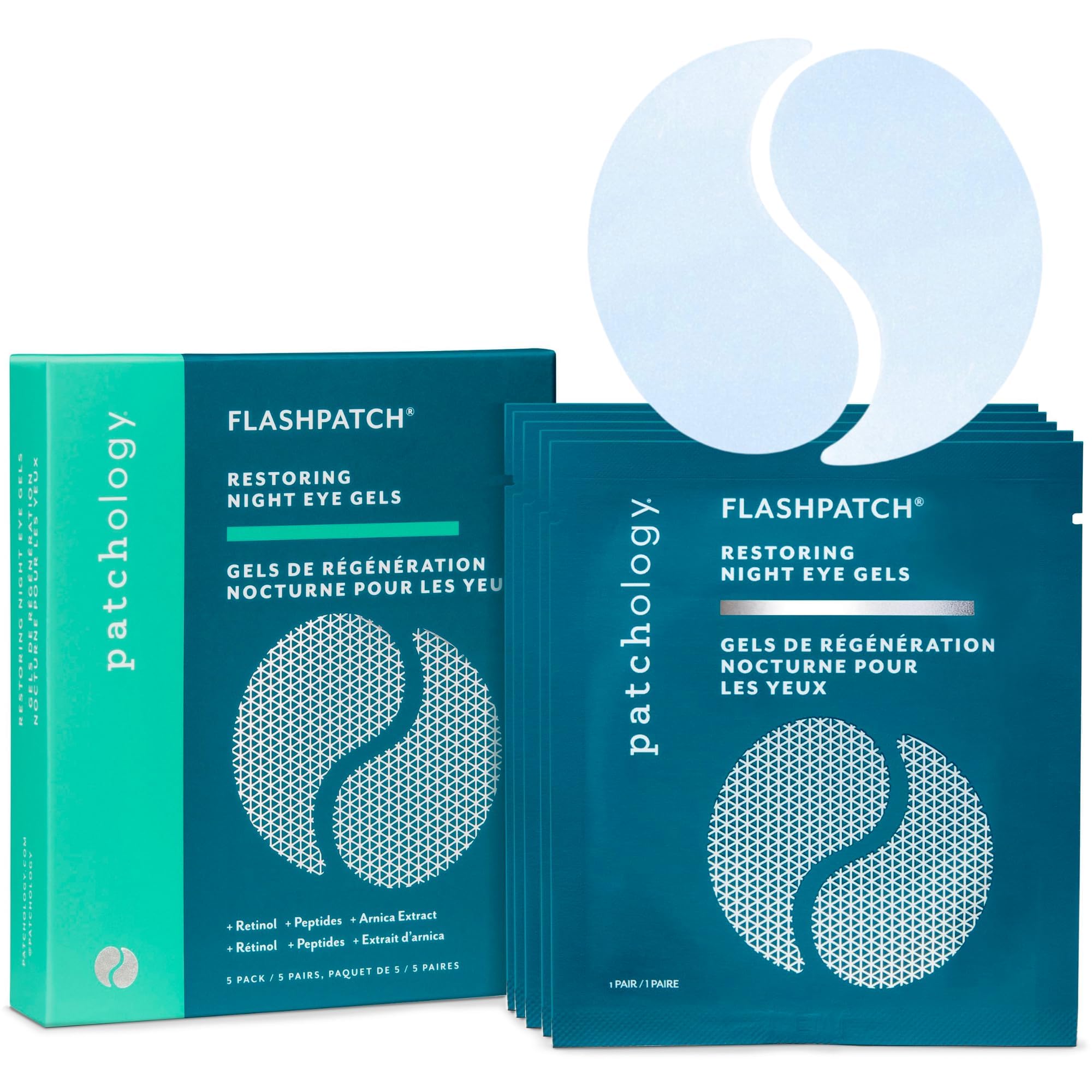 Patchology front packaging showing product benefits and compact design, fast refresh