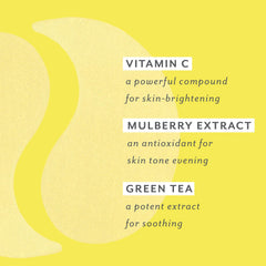 Patchology patches applied under-eye in demo to reduce puffiness quickly