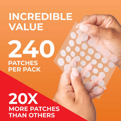 PatchRx close-up of hydrocolloid texture highlighting absorption