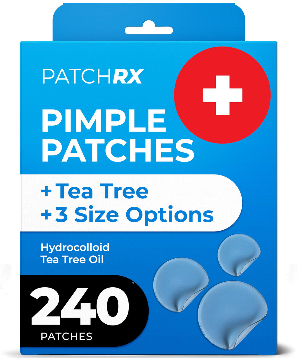PatchRx front packaging showing 240 patches and convenient bulk supply benefit