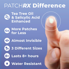 PatchRx three-size dots displayed side-by-side to show small medium large fit