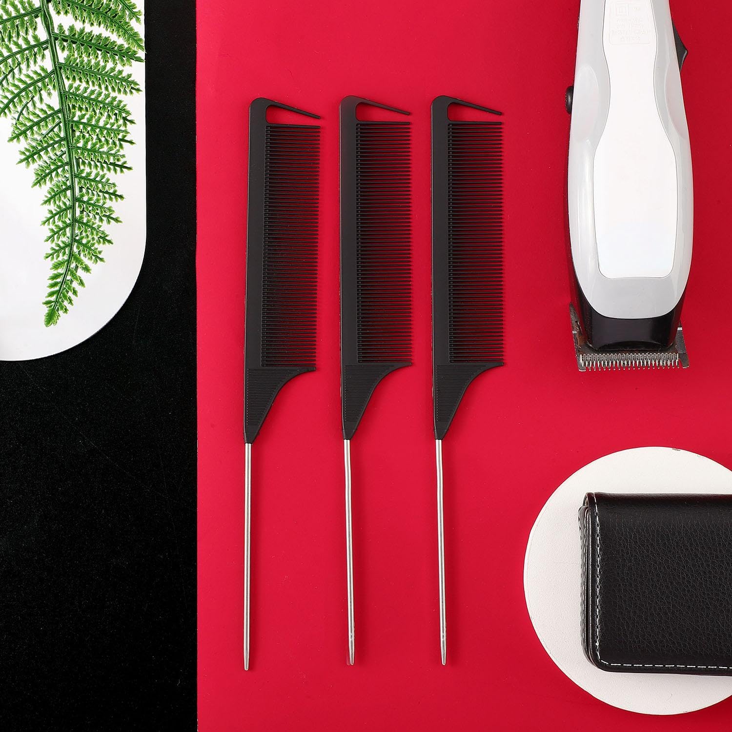 Patelai combs on salon counter showing ready-to-use professional supply