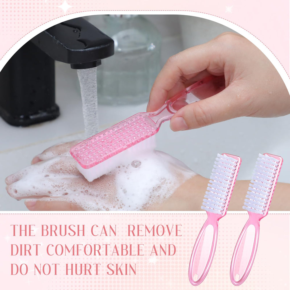 Patelai brush cleaning fingernails showing precise under-nail cleaning benefit