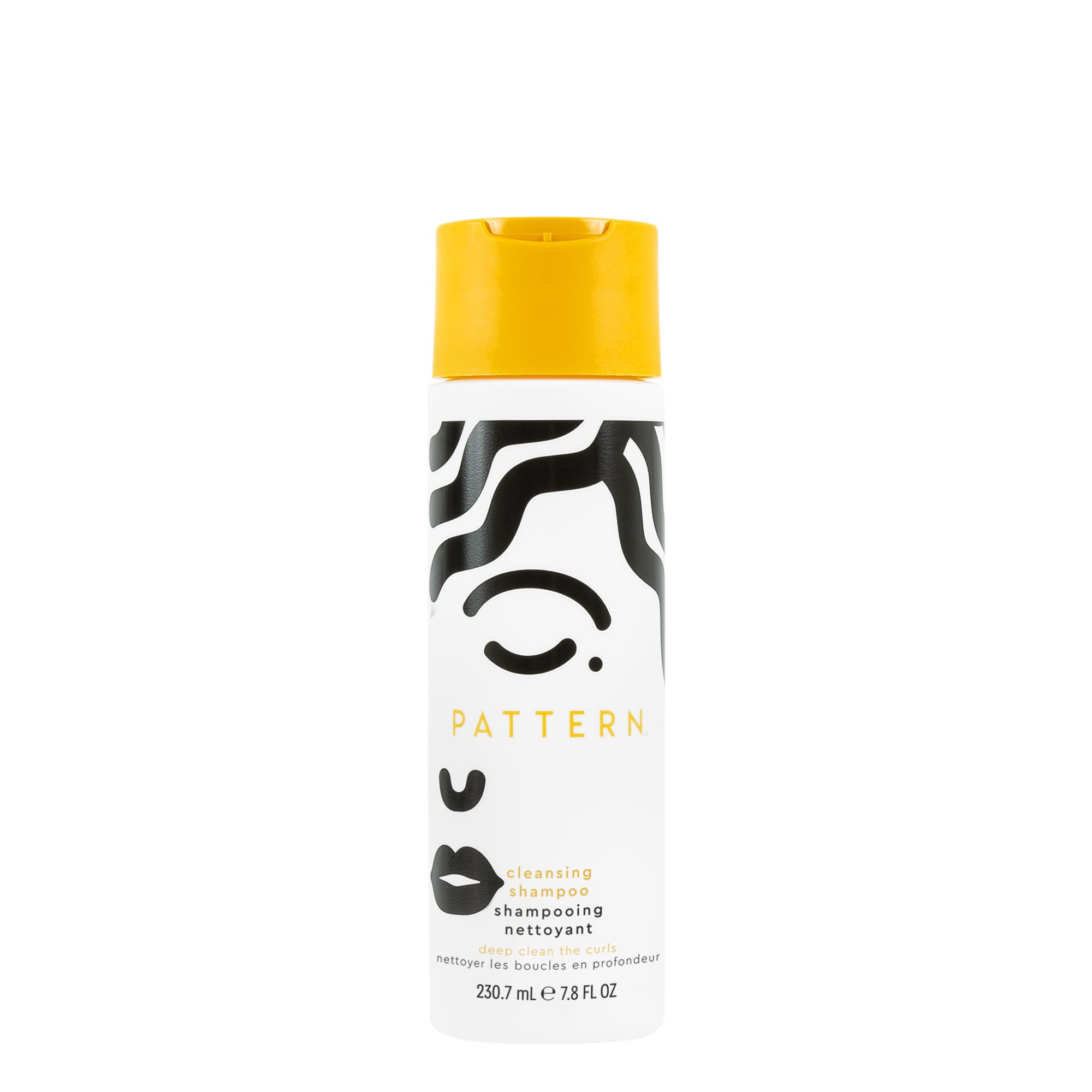 PATTERN shampoo front bottle showing label and benefits for clean curls