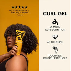 PATTERN curl gel texture on hand showing flexible definition benefit