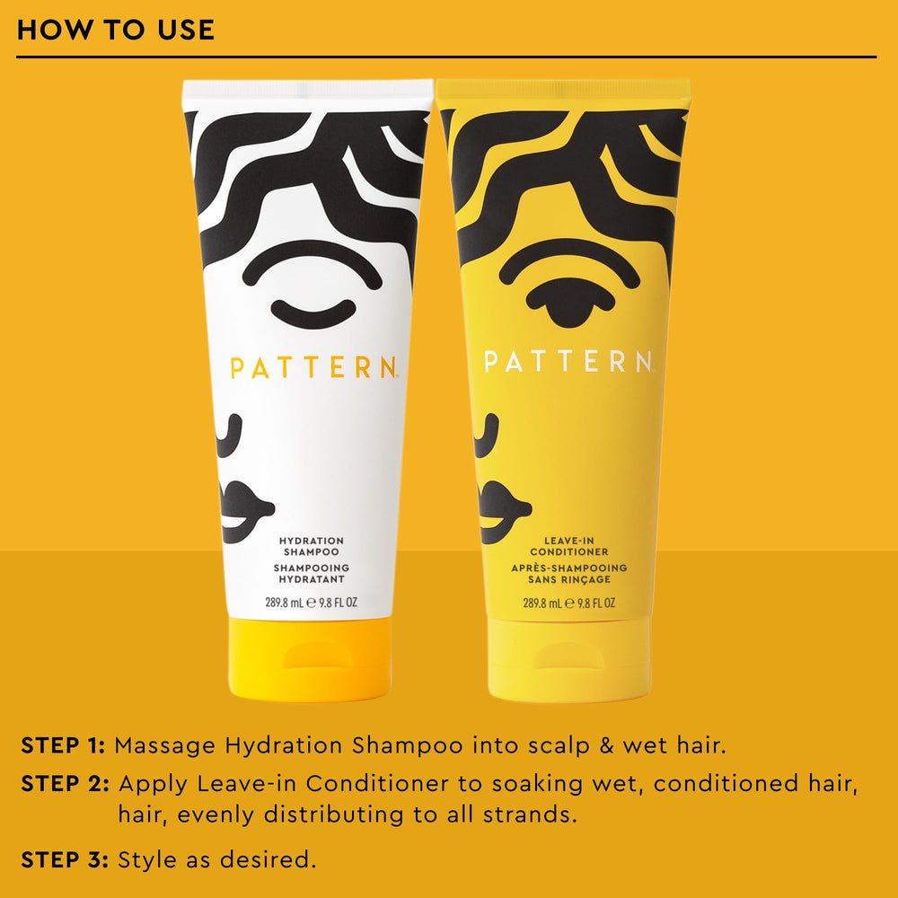 PATTERN leave-in bottle label closeup showing product identity and trust