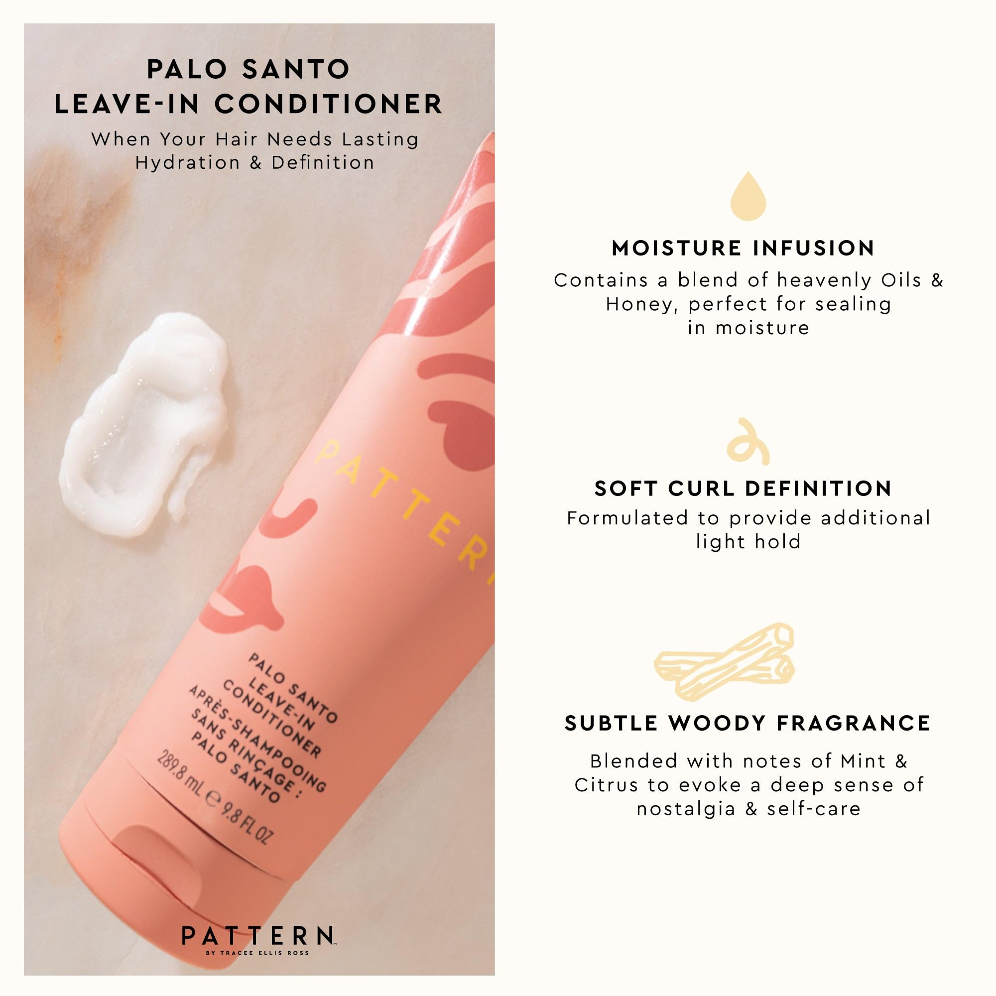 PATTERN Palo Santo mini kit beside a toothpaste tube for size comparison and portability