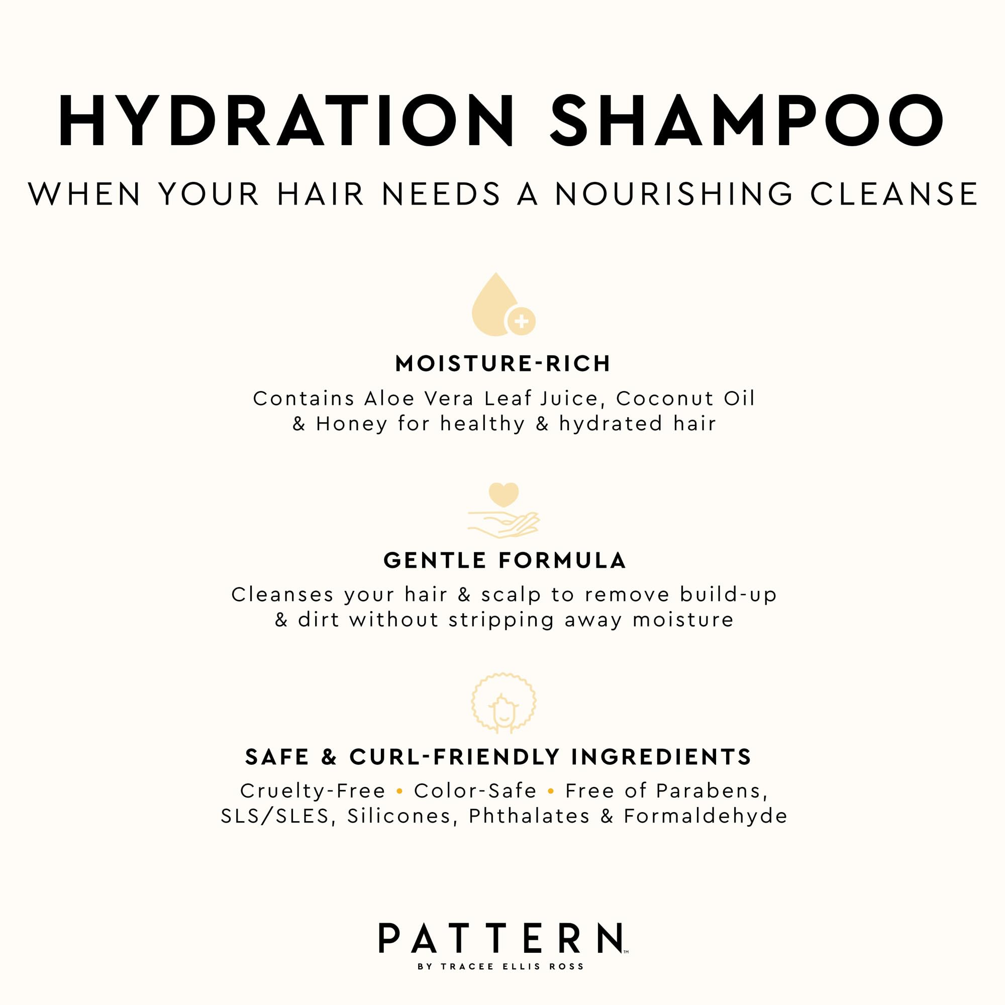 PATTERN shampoo in shower showing in-use refresh and scalp cleanse