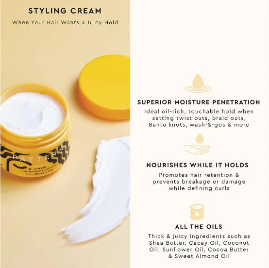 PATTERN strong hold gel being dispensed for long-lasting control benefit