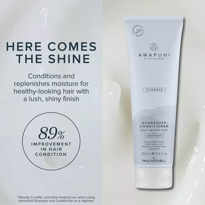 Paul Mitchell Awapuhi Wild Ginger paired with matching shampoo for regimen benefits