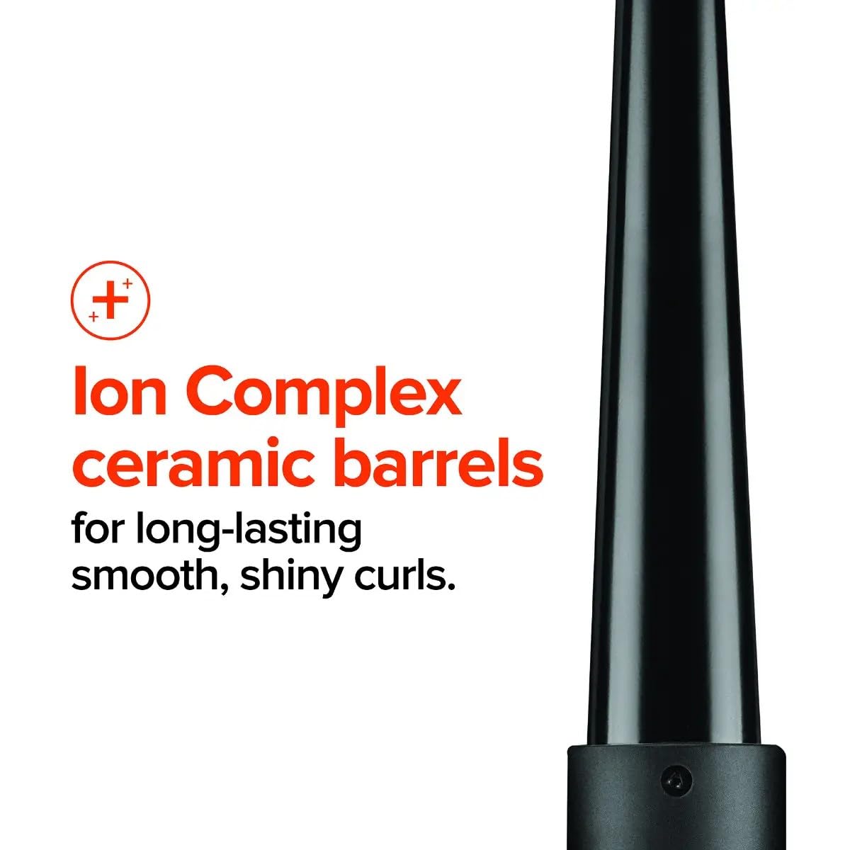 Paul Mitchell ceramic barrels close-up highlighting even heat for consistent curls