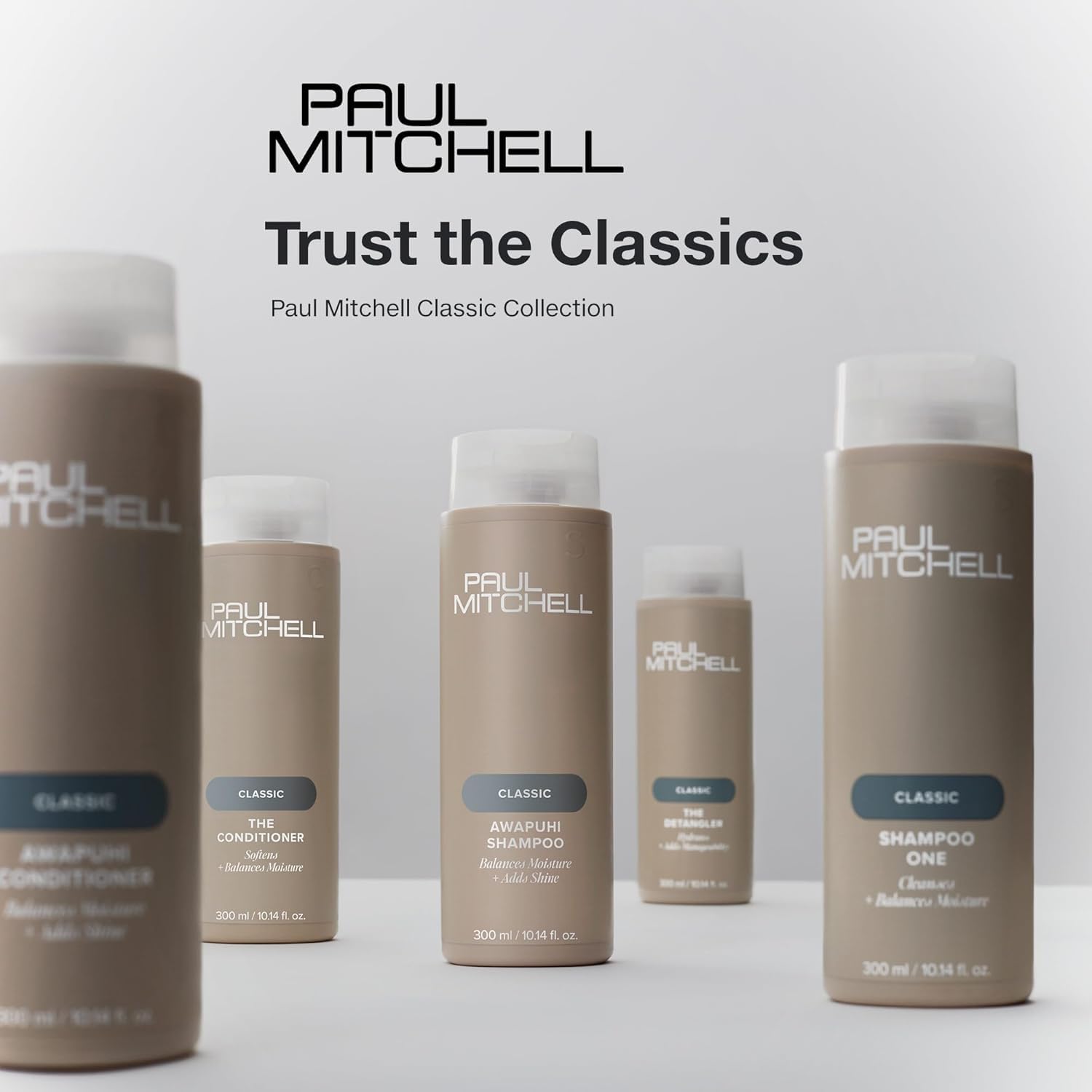 Paul Mitchell in bathroom lifestyle showing salon-quality results at home