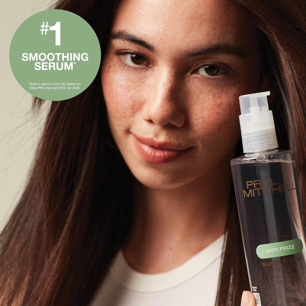 paul mitchell before and after smooth results showing reduced frizz and shine benefit