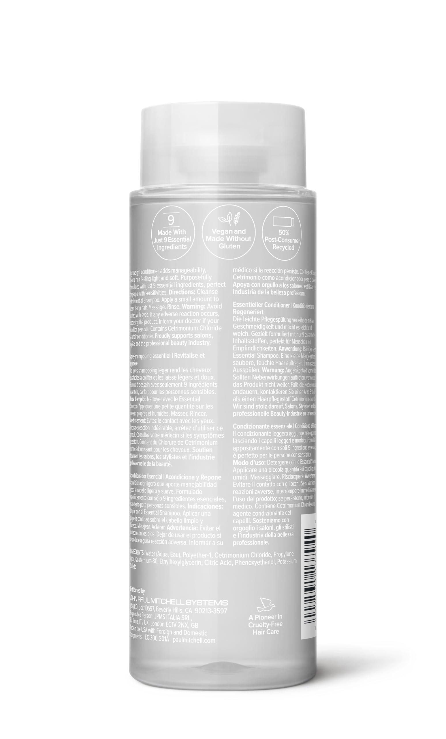 Paul Mitchell on bathroom shelf in neutral lifestyle setting promoting daily use