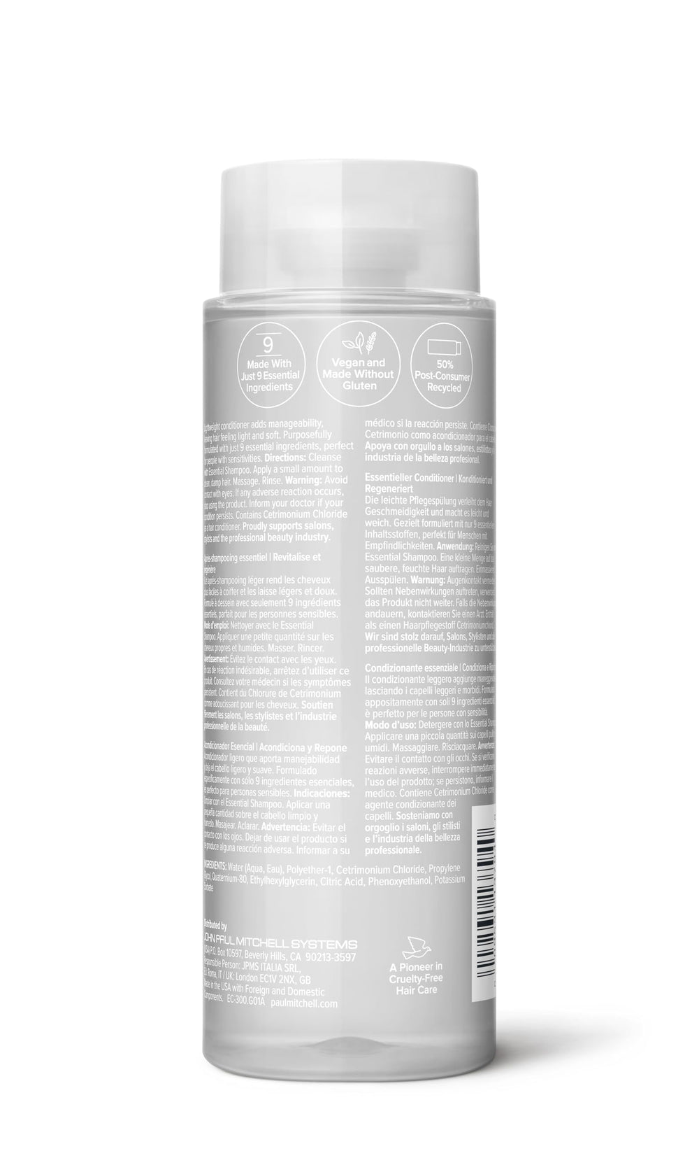 Paul Mitchell on bathroom shelf in neutral lifestyle setting promoting daily use