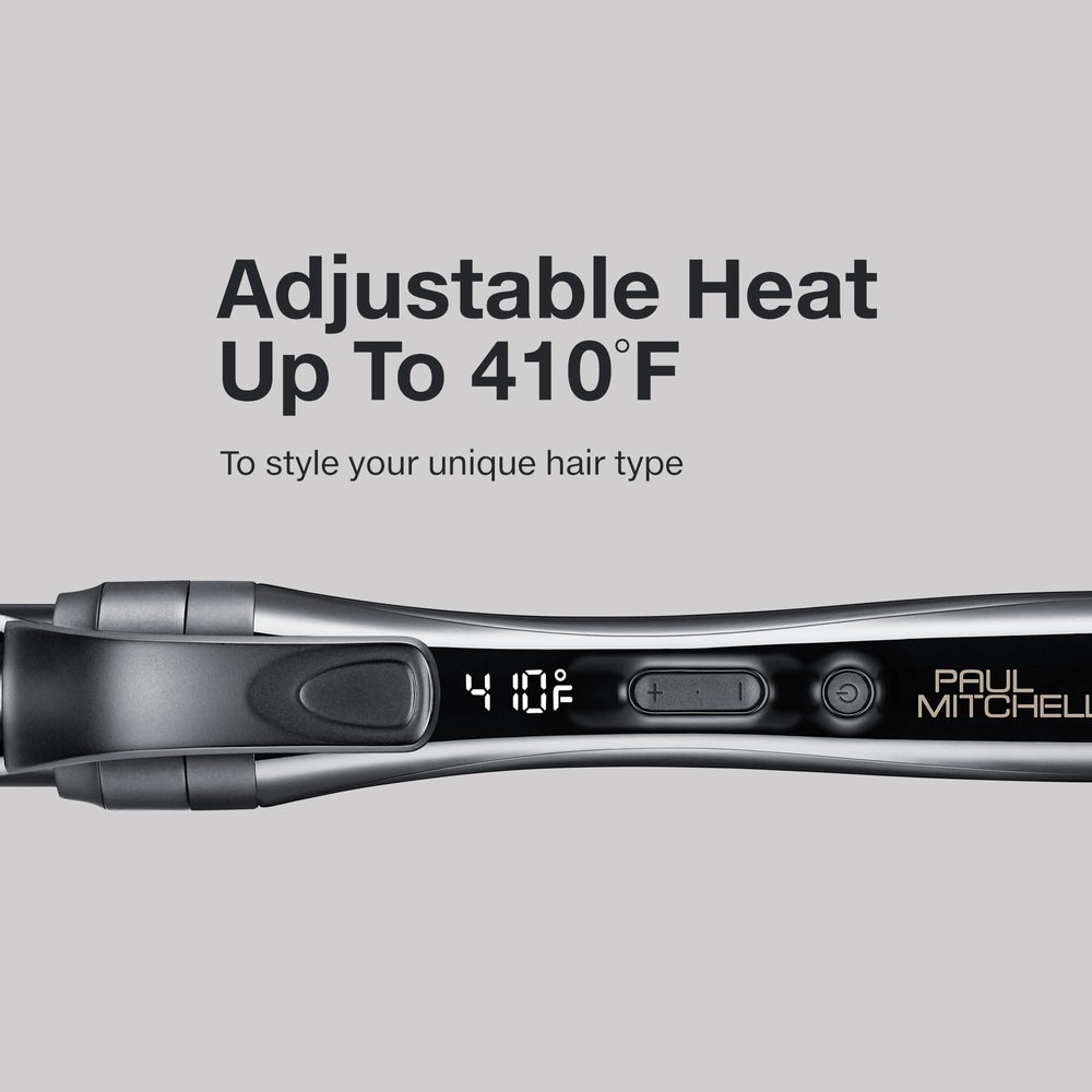 Paul Mitchell 1.5-inch barrel producing voluminous beachy waves for fuller hair benefit