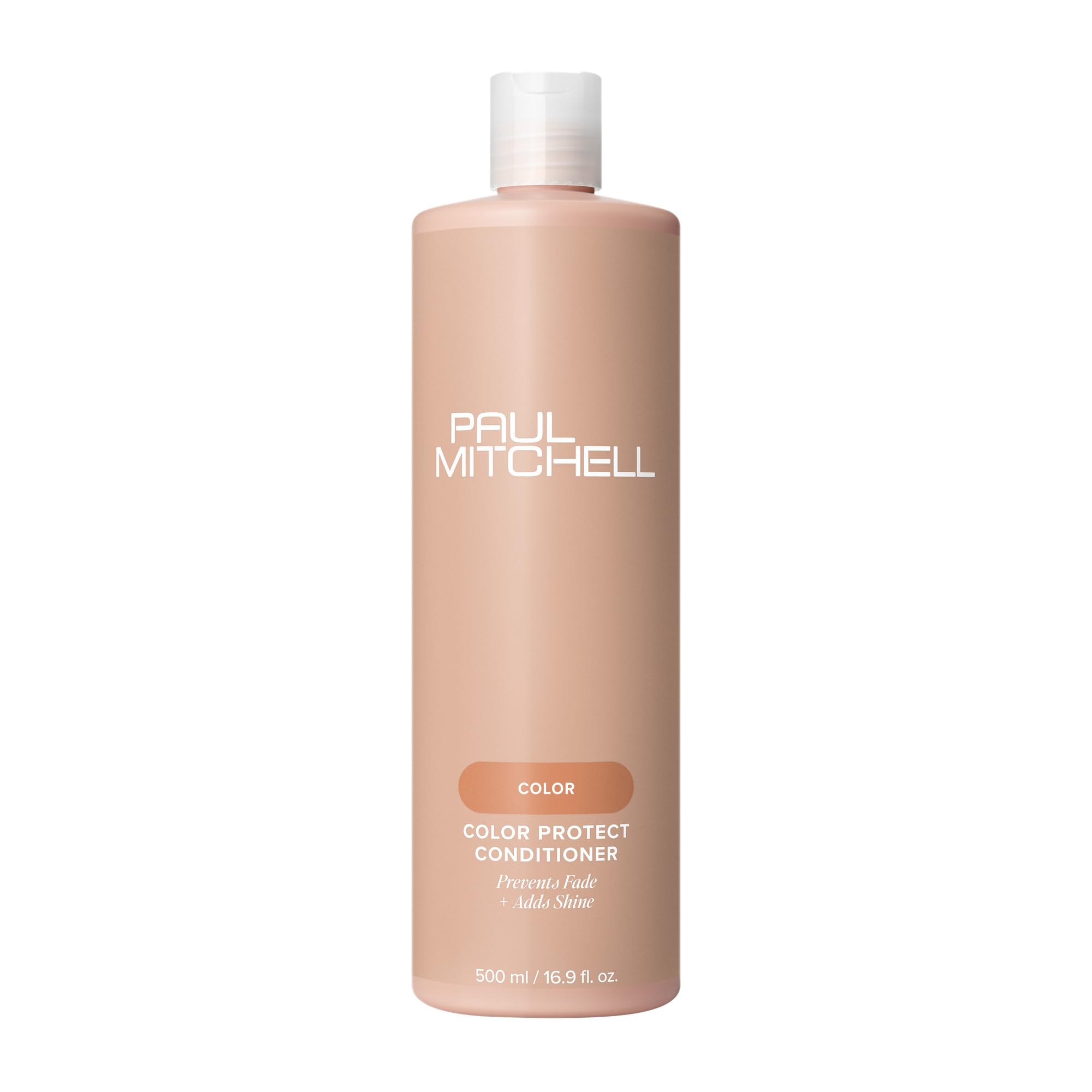 Paul Mitchell front bottle showing product and benefit: color protection