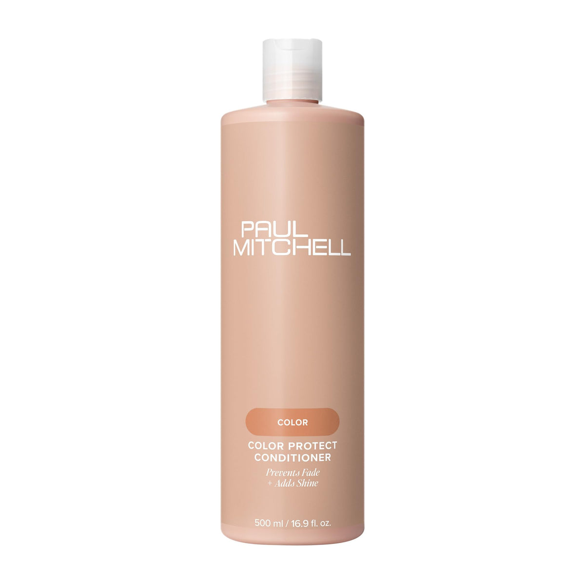 Paul Mitchell front bottle showing product and benefit: color protection