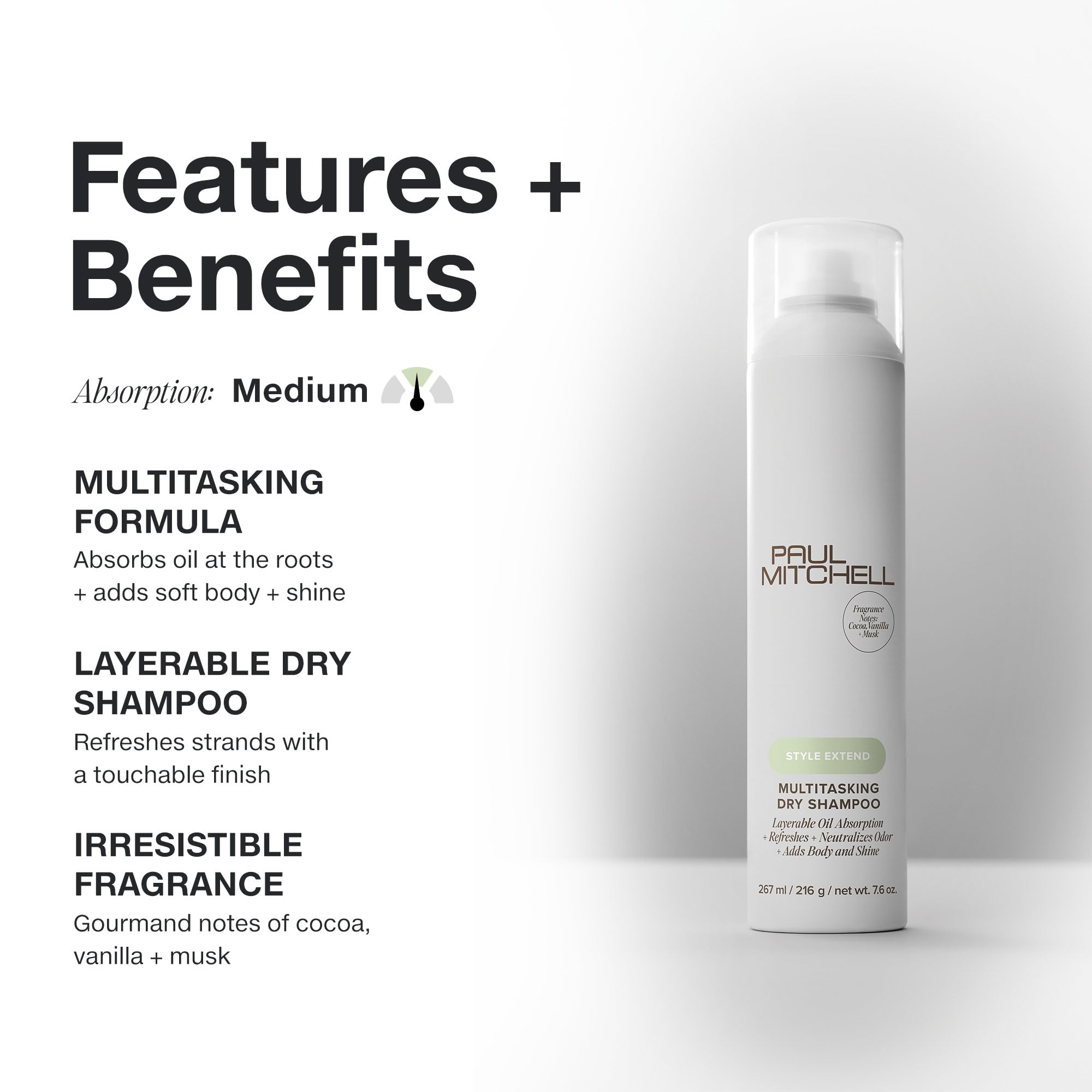 Paul Mitchell dry shampoo nozzle detail demonstrating easy application and precise spray