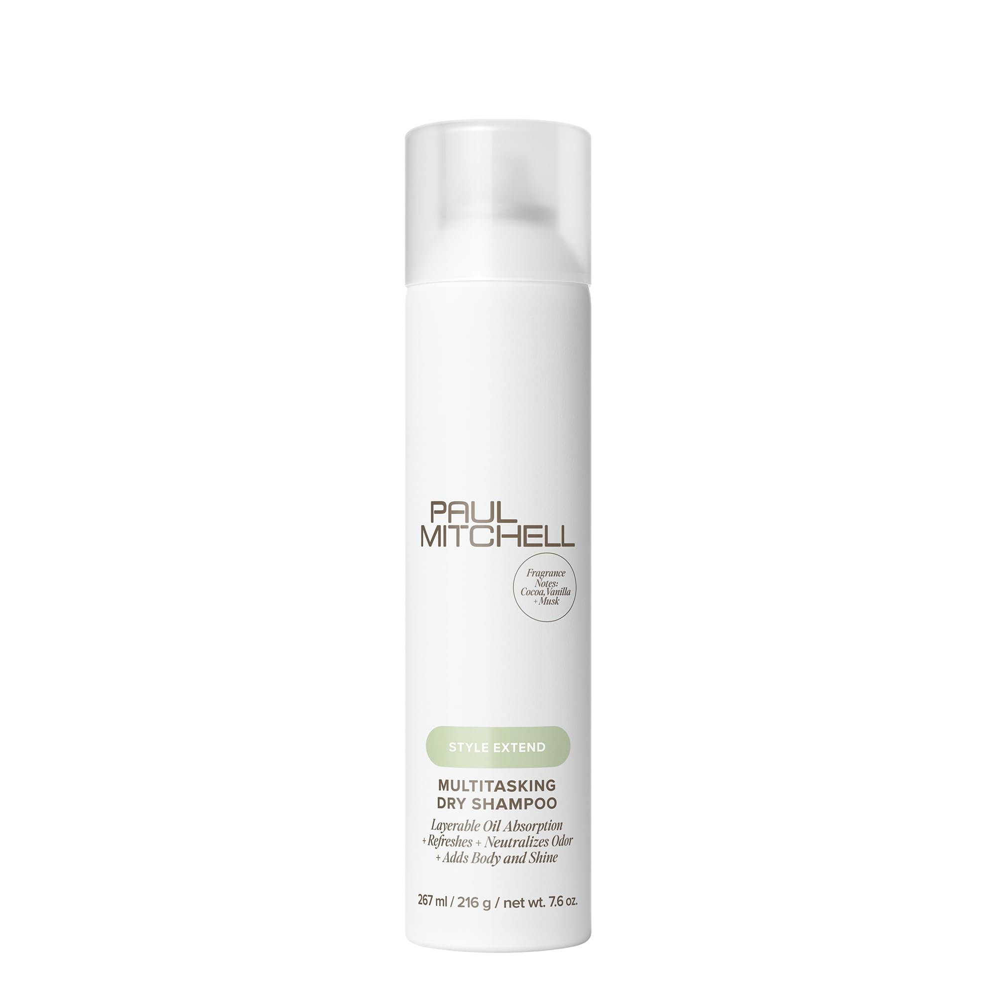Paul Mitchell dry shampoo front packaging showing size and branding for quick identification