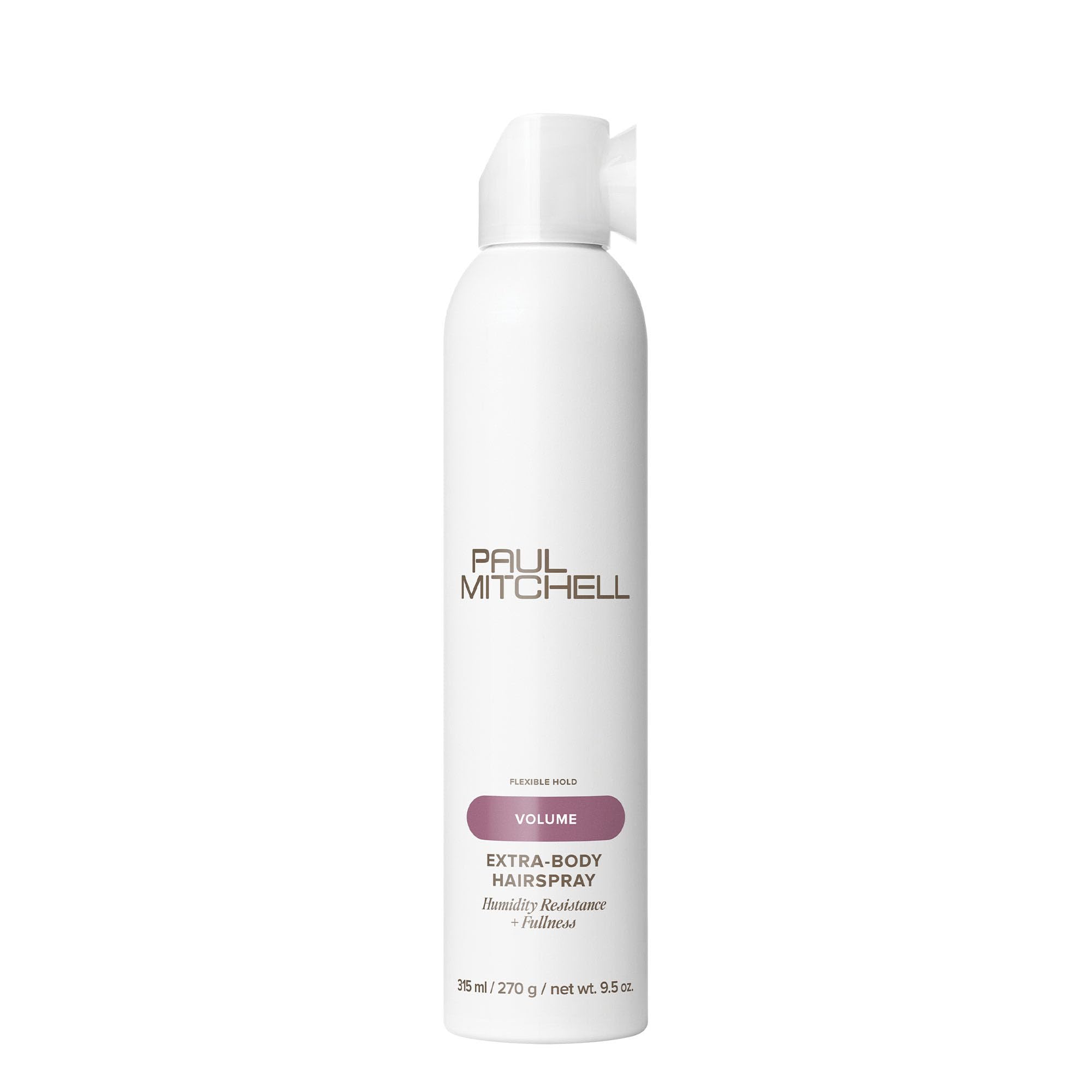 Paul Mitchell extra-body hairspray front packaging showing brand and volume benefit