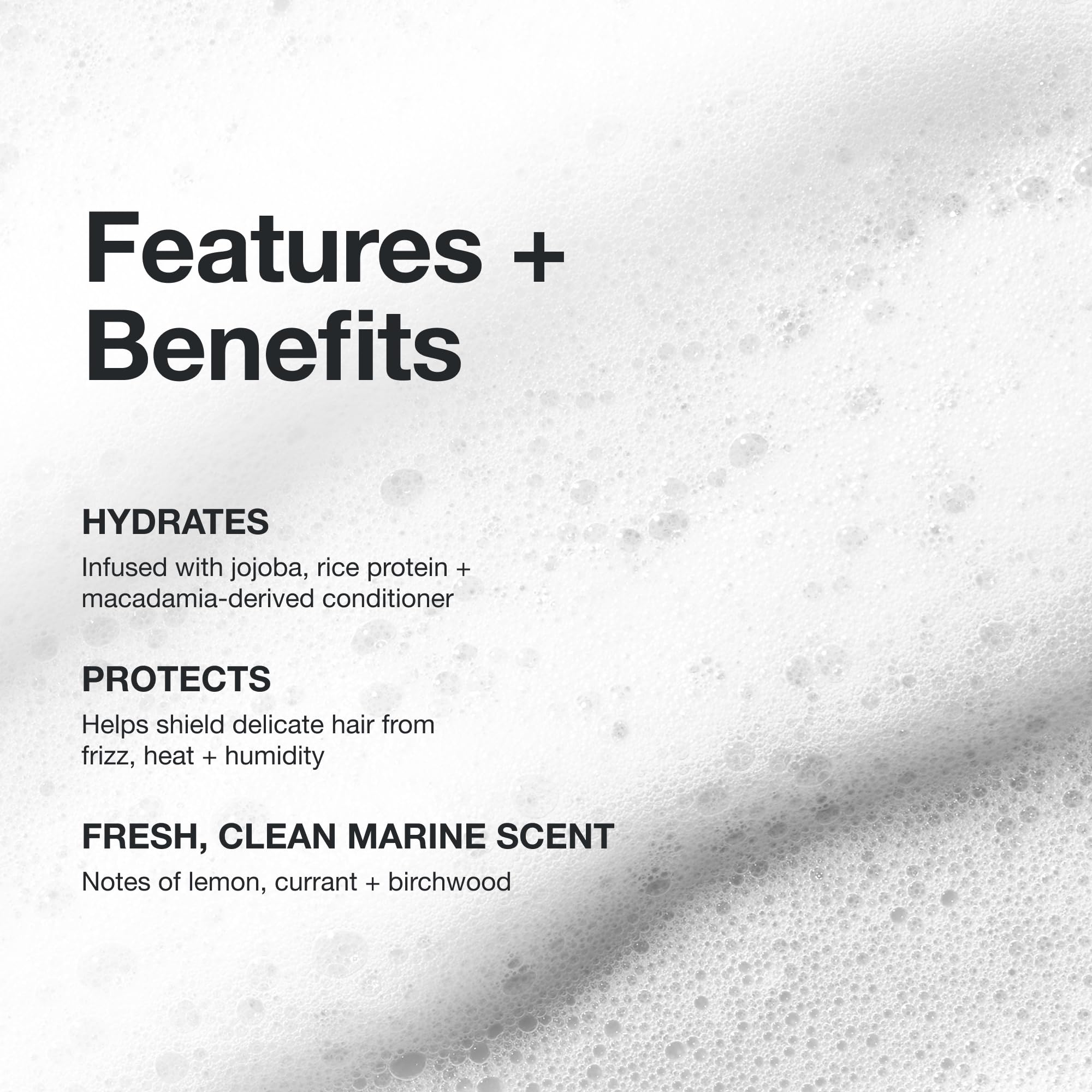 Paul Mitchell foam texture close-up highlighting lightweight, creamy hydration