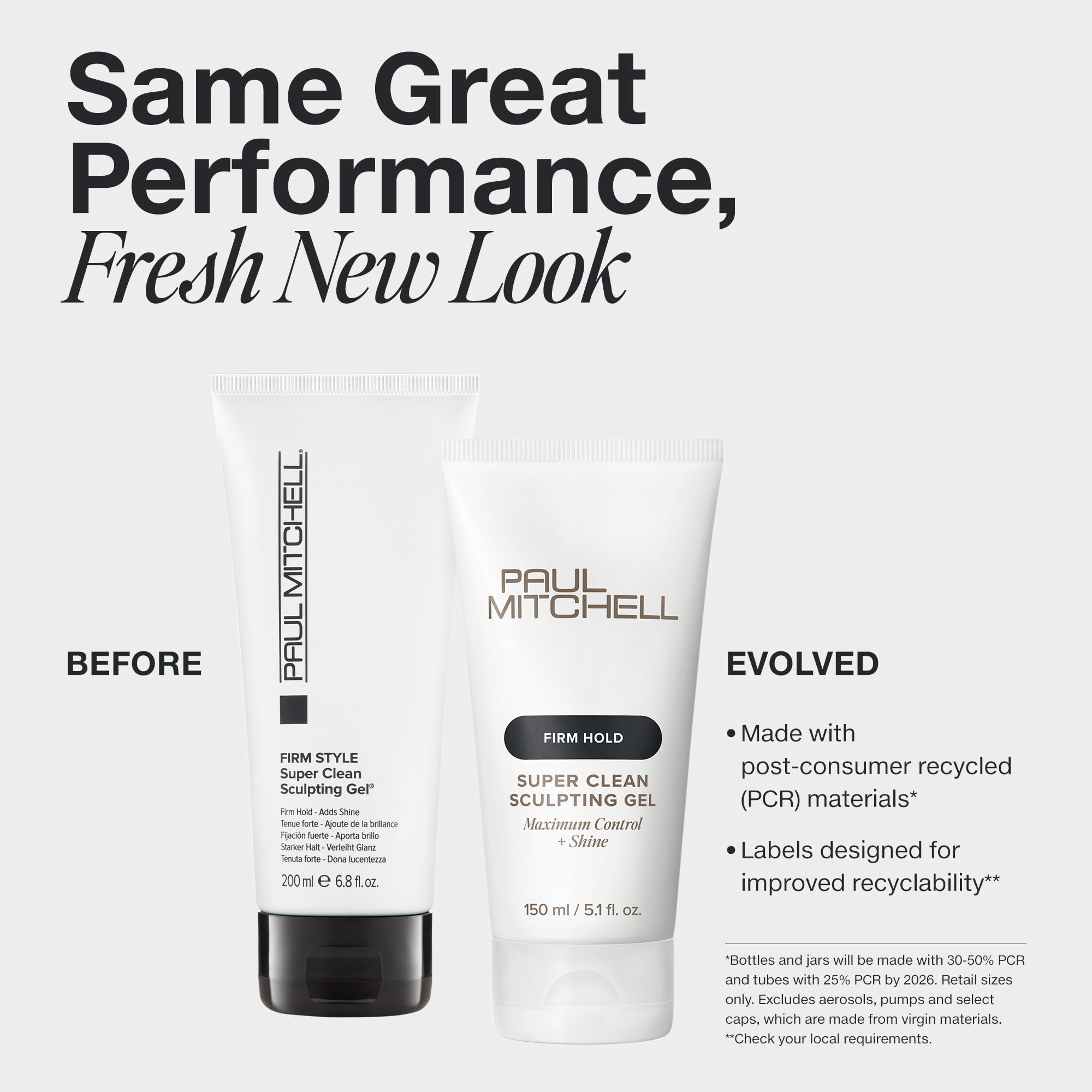 Paul Mitchell gel texture close-up highlighting rich hold and sheen