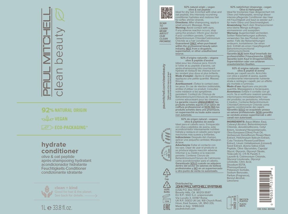 Paul Mitchell conditioner in salon setting demonstrating softer, more manageable hair