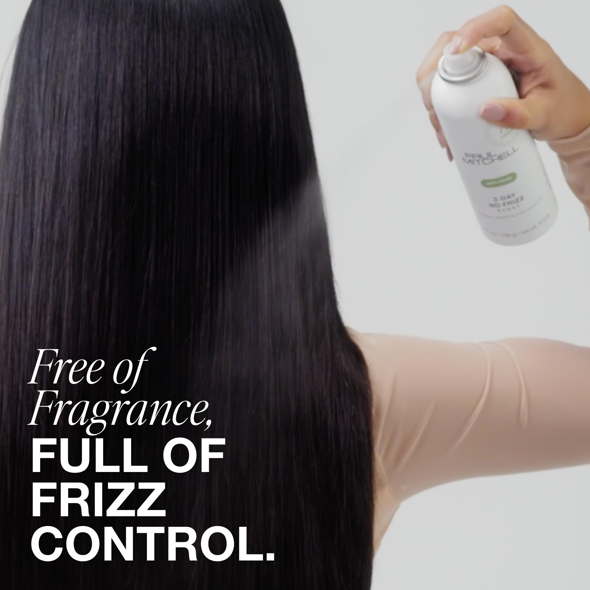 Paul Mitchell label close-up highlighting fragrance-free formula