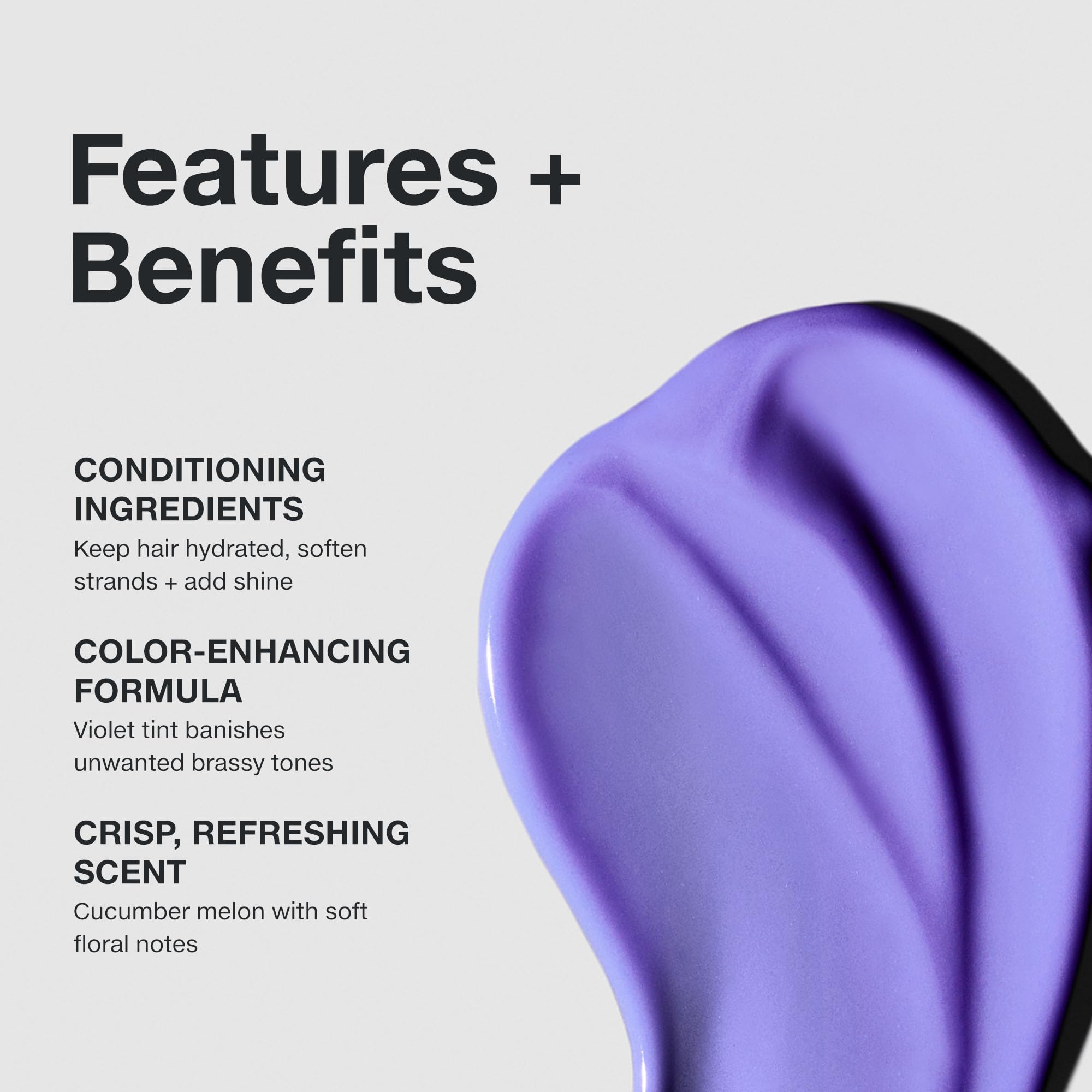 Paul Mitchell violet conditioner cream texture for even tone correction